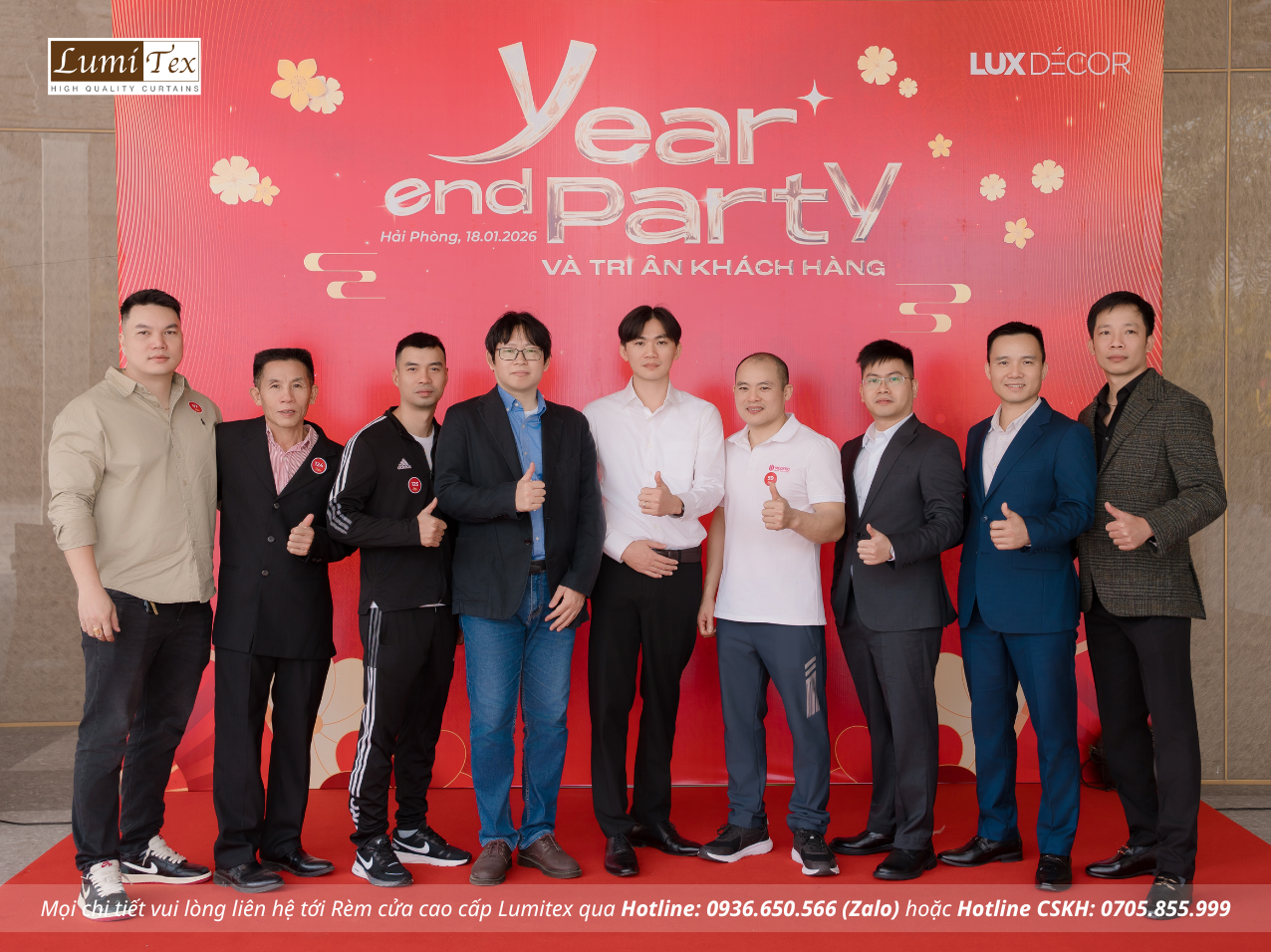 Rèm Lumitex tham dự sự kiện Tiệc Tất niên Lux Decor Rèm Lumitex tham dự sự kiện Tiệc Tất niên Lux Decor