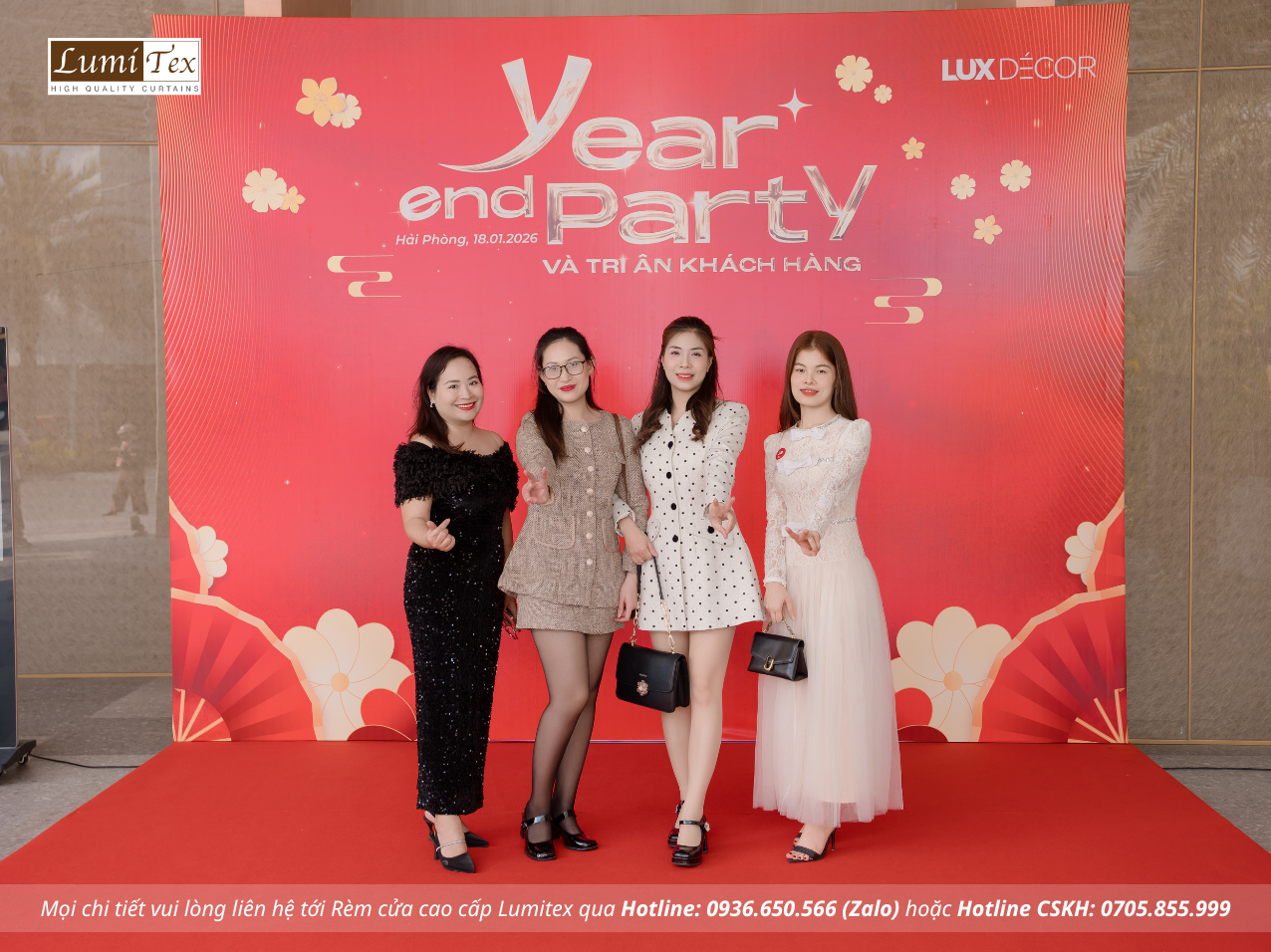 Rèm Lumitex tham dự sự kiện Tiệc Tất niên Lux Decor Rèm Lumitex tham dự sự kiện Tiệc Tất niên Lux Decor