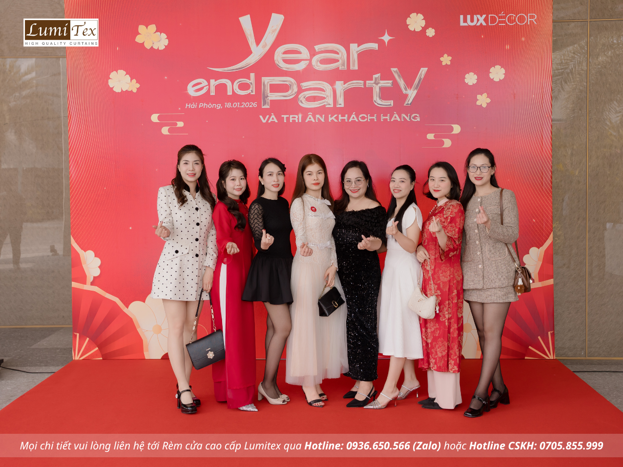 Rèm Lumitex tham dự sự kiện Tiệc Tất niên Lux Decor Rèm Lumitex tham dự sự kiện Tiệc Tất niên Lux Decor