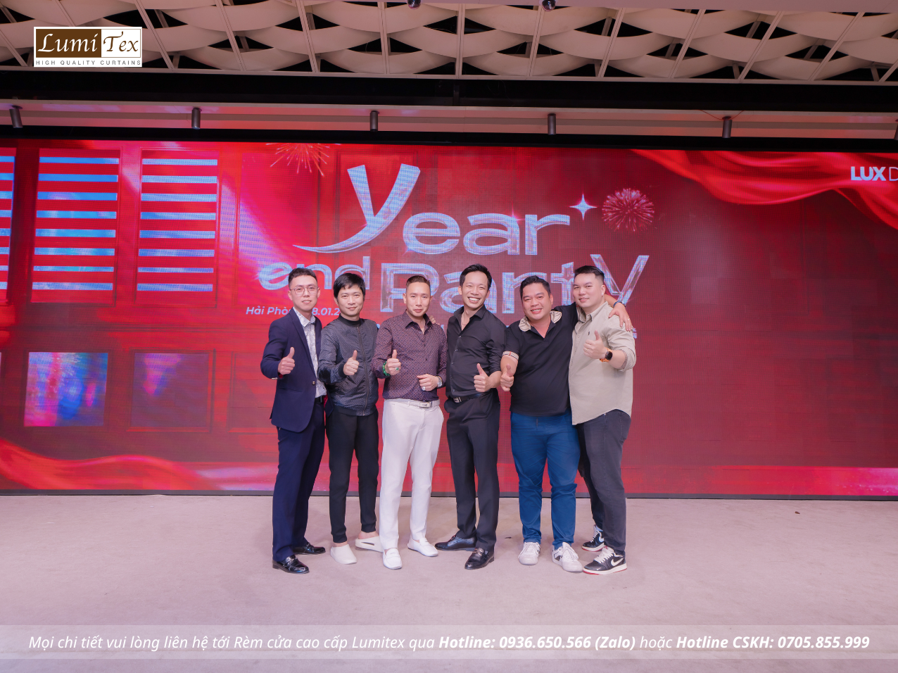 Rèm Lumitex tham dự sự kiện Tiệc Tất niên Lux Decor Rèm Lumitex tham dự sự kiện Tiệc Tất niên Lux Decor