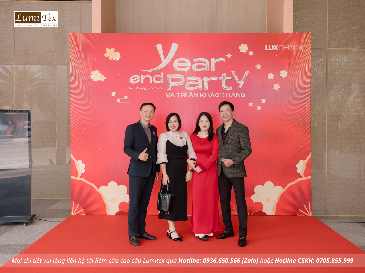 Rèm Lumitex tham dự sự kiện Tiệc Tất niên Lux Decor Rèm Lumitex tham dự sự kiện Tiệc Tất niên Lux Decor