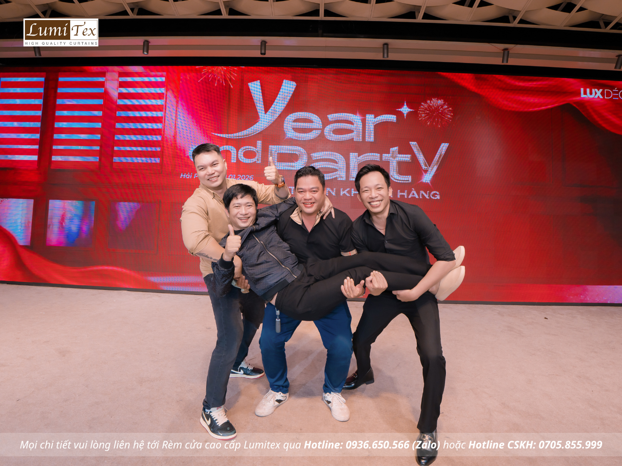 Rèm Lumitex tham dự sự kiện Tiệc Tất niên Lux Decor Rèm Lumitex tham dự sự kiện Tiệc Tất niên Lux Decor