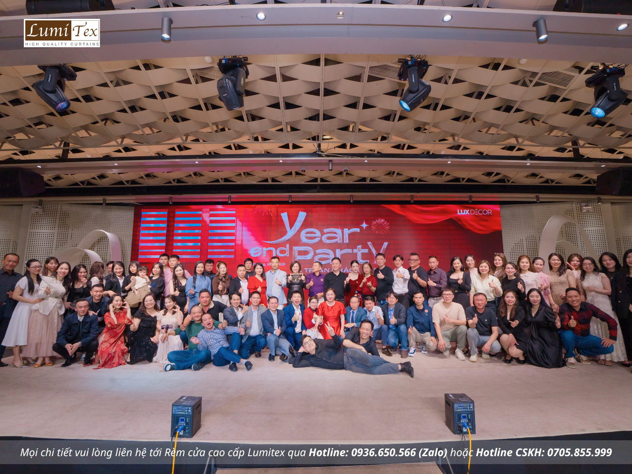 Rèm Lumitex tham dự sự kiện Tiệc Tất niên Lux Decor Rèm Lumitex tham dự sự kiện Tiệc Tất niên Lux Decor