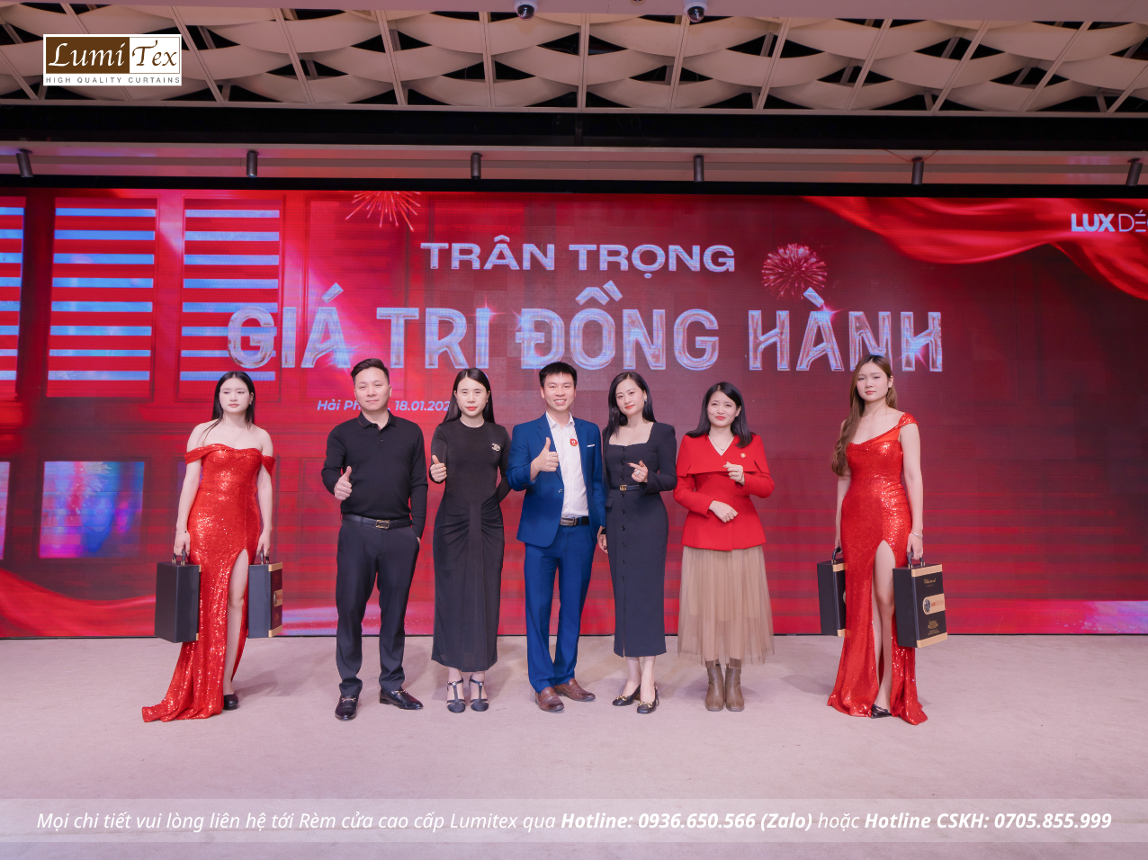Rèm Lumitex tham dự sự kiện Tiệc Tất niên Lux Decor Rèm Lumitex tham dự sự kiện Tiệc Tất niên Lux Decor