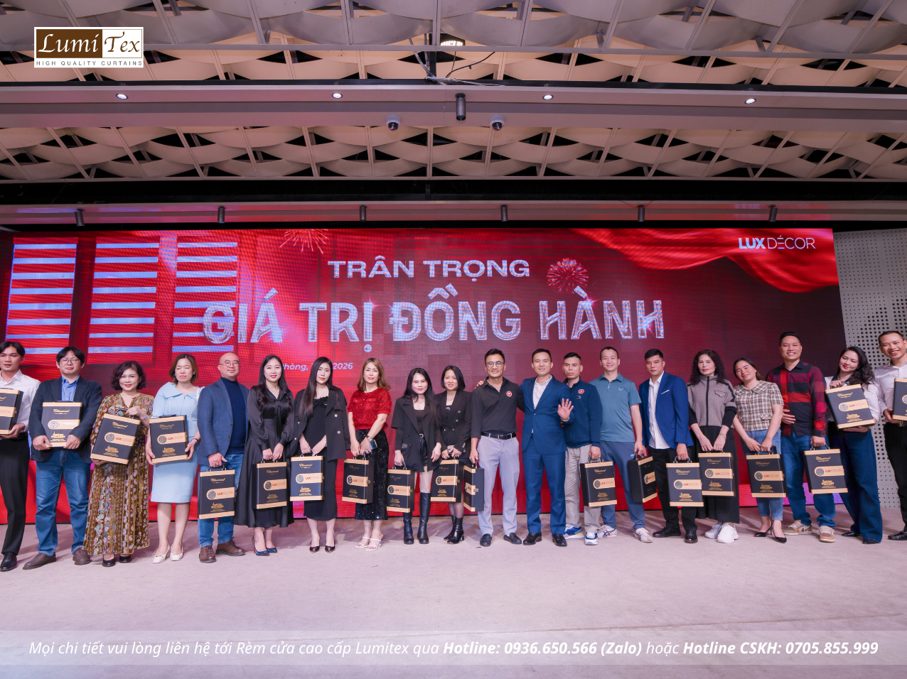 Rèm Lumitex tham dự sự kiện Tiệc Tất niên Lux Decor Rèm Lumitex tham dự sự kiện Tiệc Tất niên Lux Decor