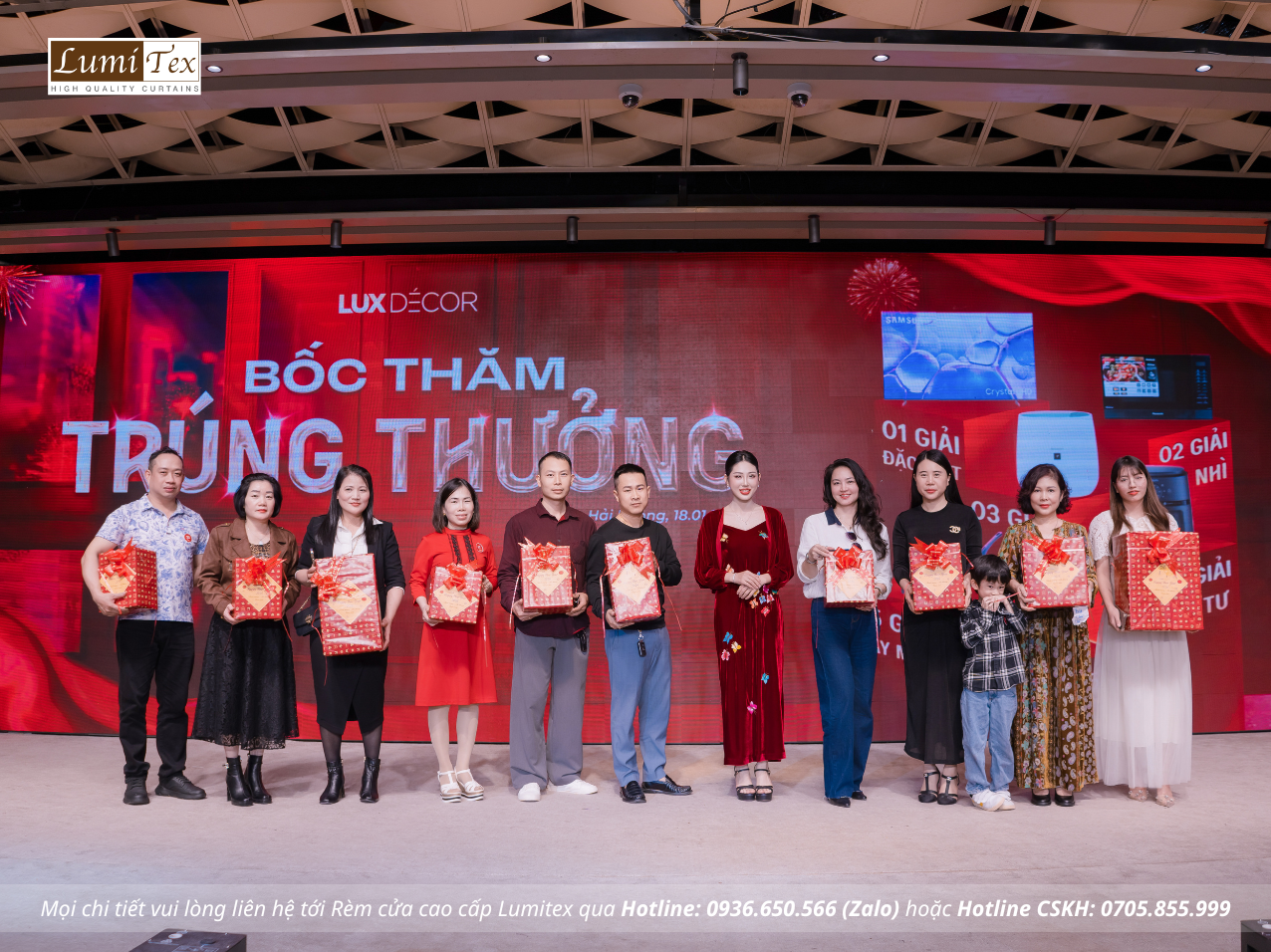 Rèm Lumitex tham dự sự kiện Tiệc Tất niên Lux Decor Rèm Lumitex tham dự sự kiện Tiệc Tất niên Lux Decor