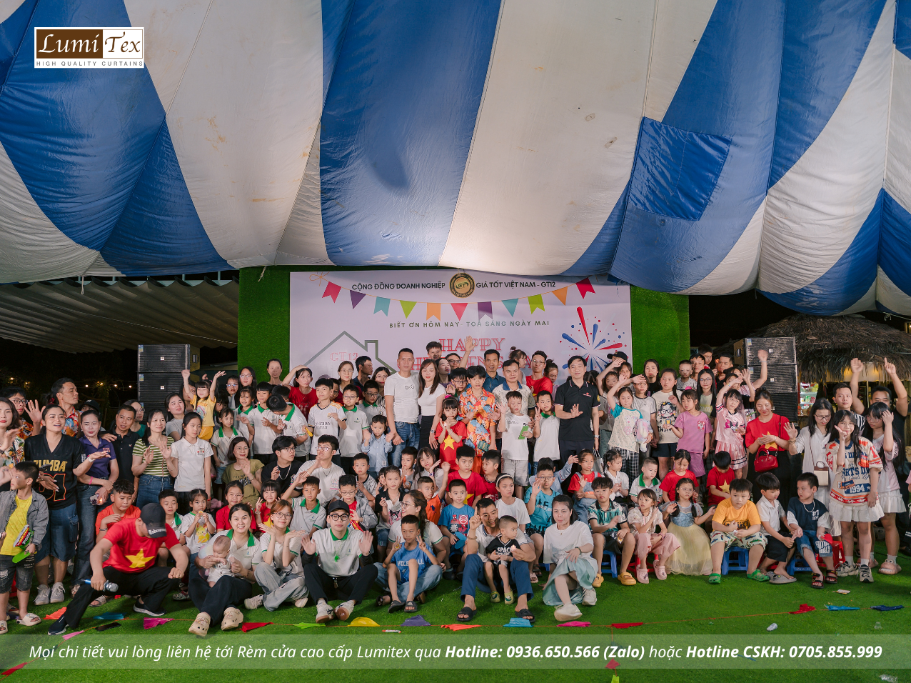 Rèm Lumitex tham gia ngày hội Family Day cùng Cộng đồng Doanh nghiệp Giá Tốt
