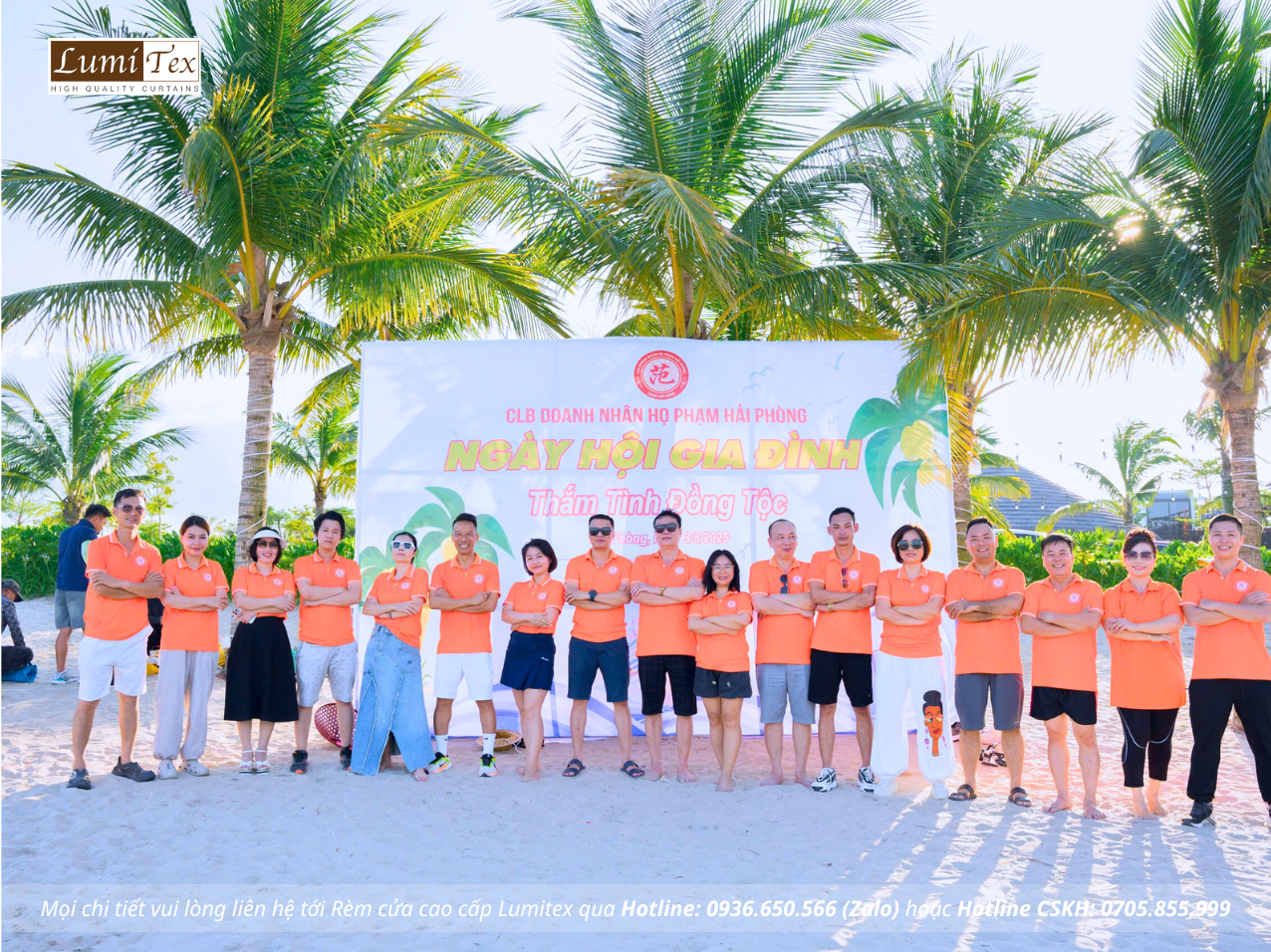 Rèm Lumitex tham gia Teambuilding & Family Gala Dinner CLB Doanh nhân họ Phạm Hải Phòng Hè 2025