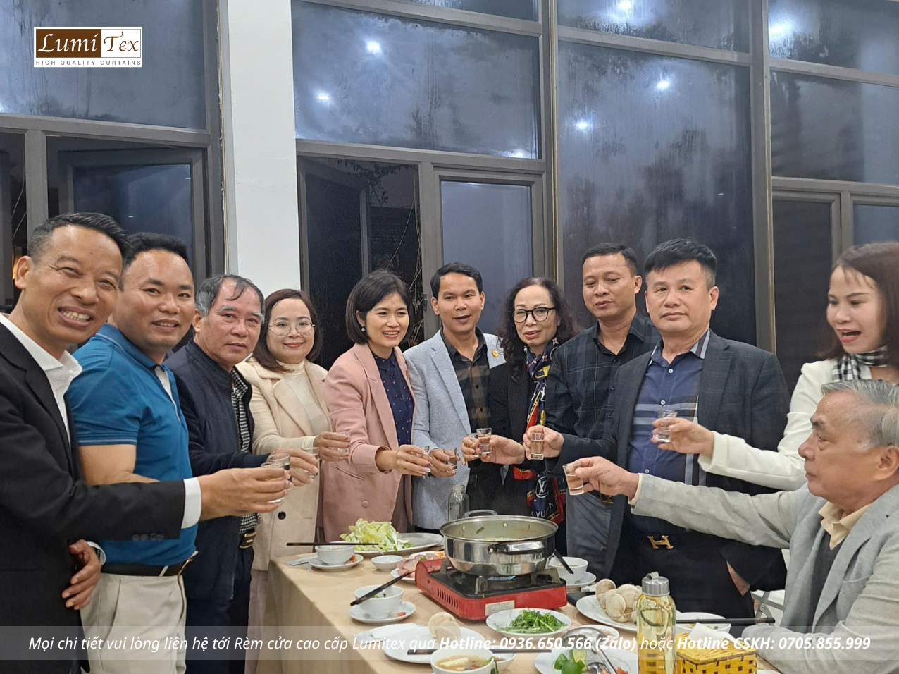Rèm Lumitex Tham Quan Doanh Nghiệp Thép Việt Nhật và Shinnec Nam Cầu Kiền