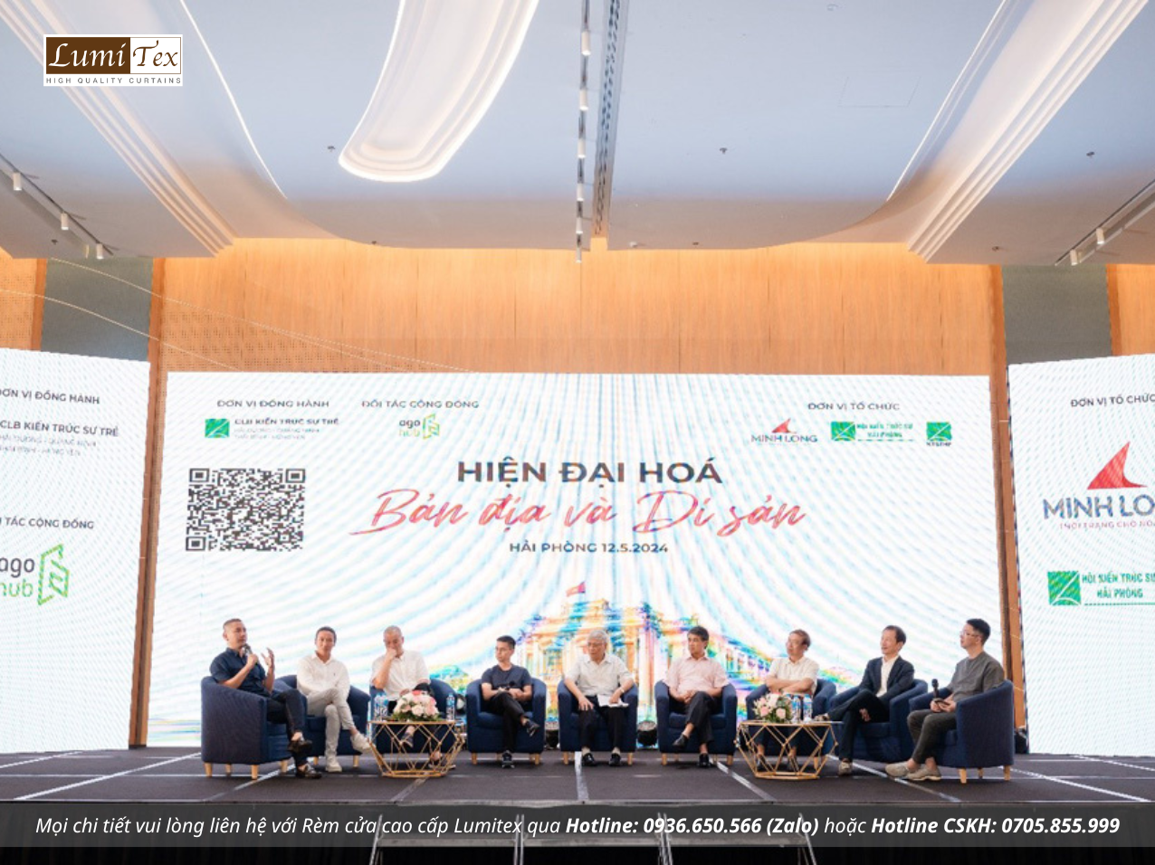 Phiên thảo luận đặc biệt với sự tham gia của 05 diễn giả, KTS Nguyễn Tuấn Anh, KTS Lê Thành Vinh và nhà nghiên cứu lịch sử Hải Phòng Phạm Tuệ
