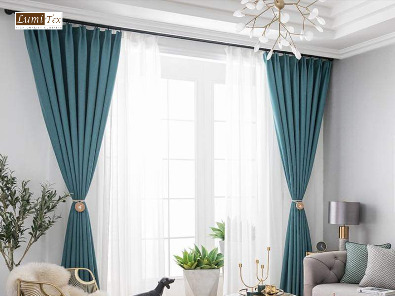 lựa chọn màu sắc rèm cửa phòng khách chung cư phù hợp