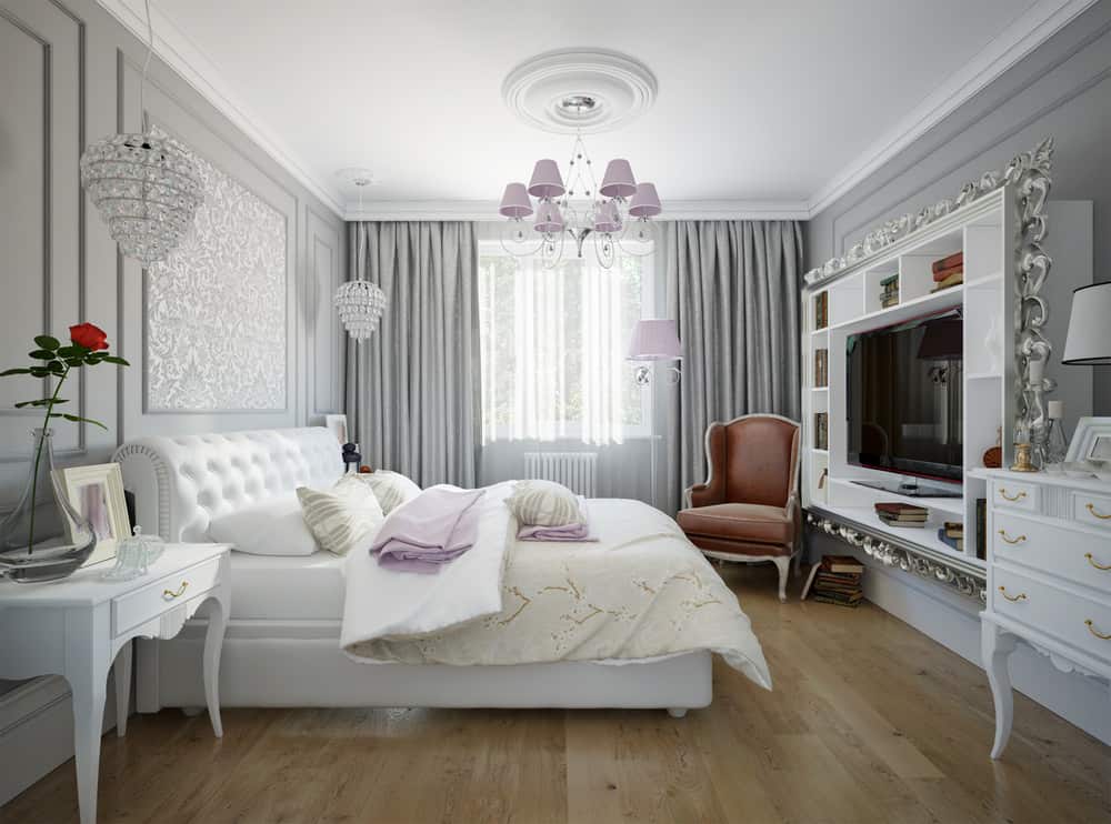 Những thiết kế rèm vải 2 lớp sẽ giúp giảm bớt nhiệt độ trong phòng ngủ. 