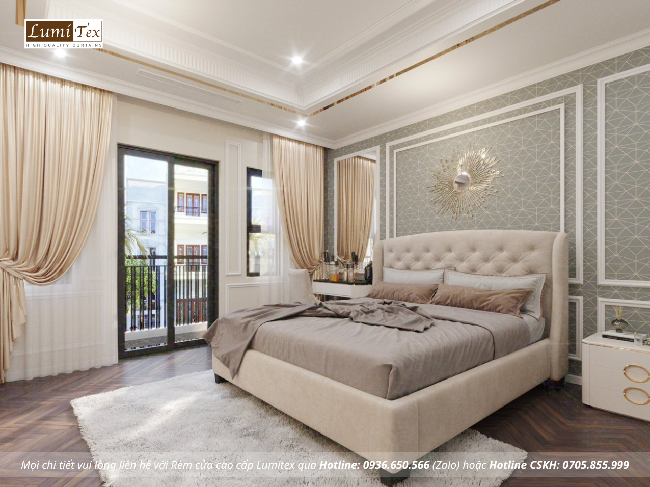 Làm Nổi Bật Không Gian Với Rèm Voan Trắng