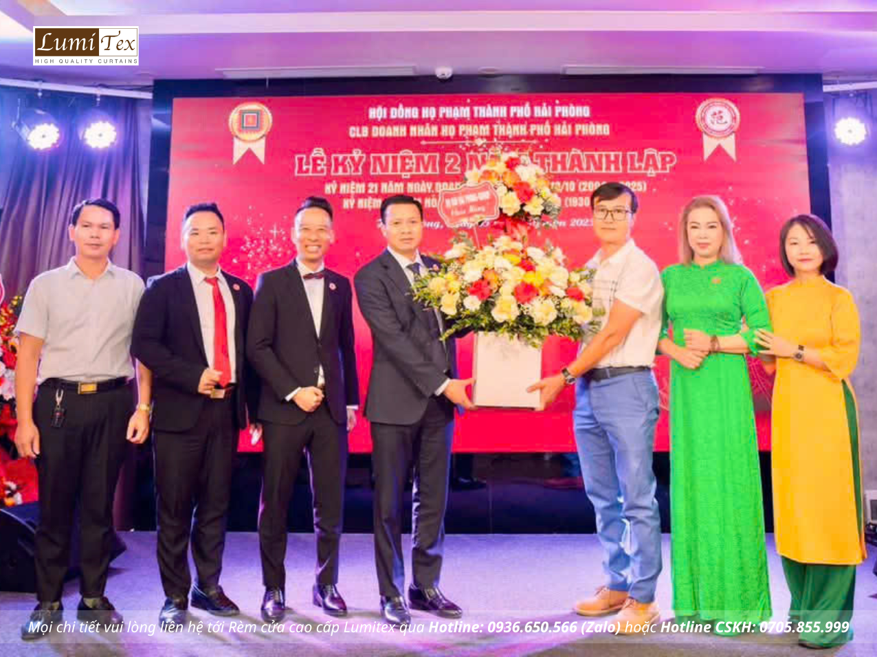 Rèm Lumitex tham dự sự kiện kỷ niệm 2 năm thành lập Câu lạc bộ Doanh nhân họ Phạm Hải Phòng và chào mừng Ngày Doanh nhân Việt Nam 13/10