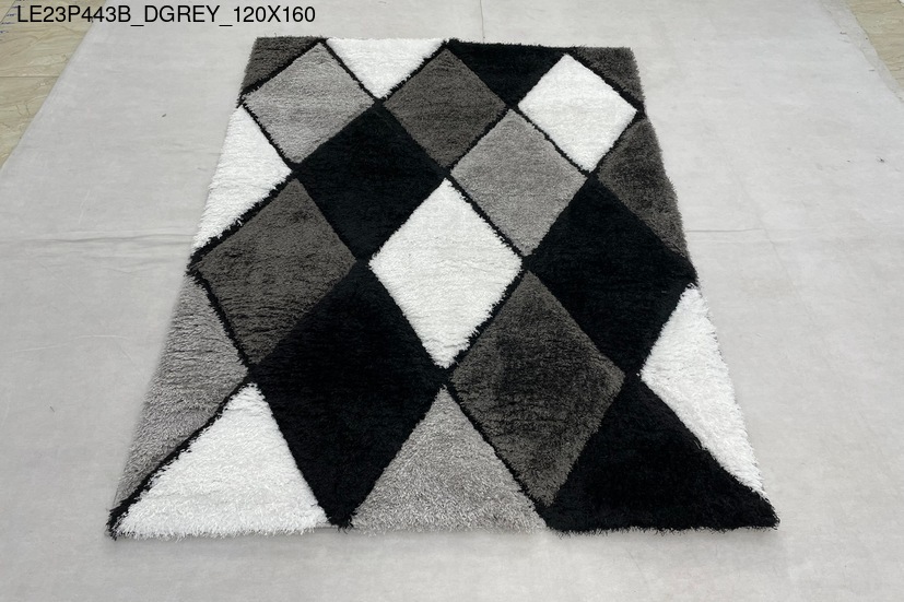 MẪU THẢM LÔNG XÙ LE23P443B_DGREY_120X160