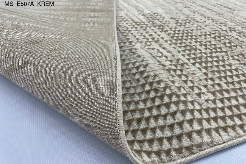 Thảm sợi ngắn MS_E507A_KREM - Thảm Trải Sàn Cao Cấp Thổ Nhĩ Kỳ