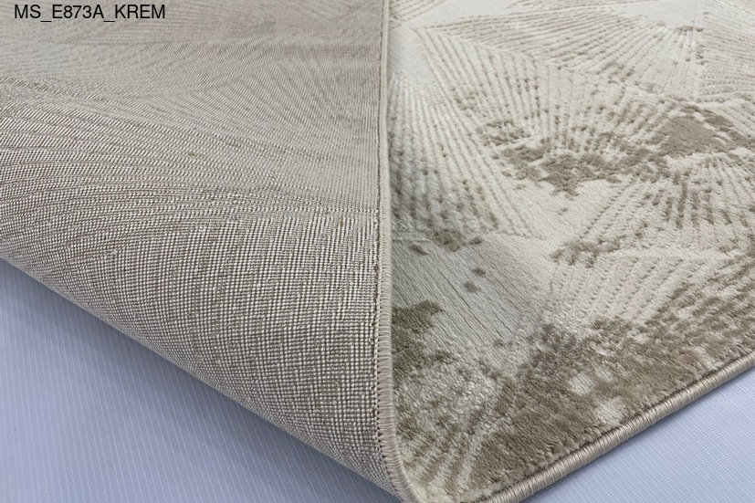 Thảm sợi ngắn MS_E873A_KREM - Thảm Trải Sàn Cao Cấp Thổ Nhĩ Kỳ