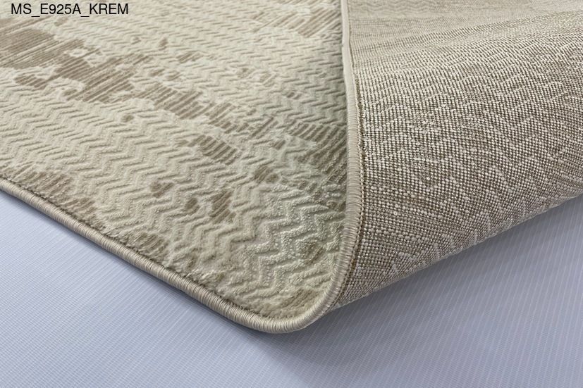 Thảm sợi ngắn MS_E925A_KREM - Thảm Trải Sàn Cao Cấp Thổ Nhĩ Kỳ