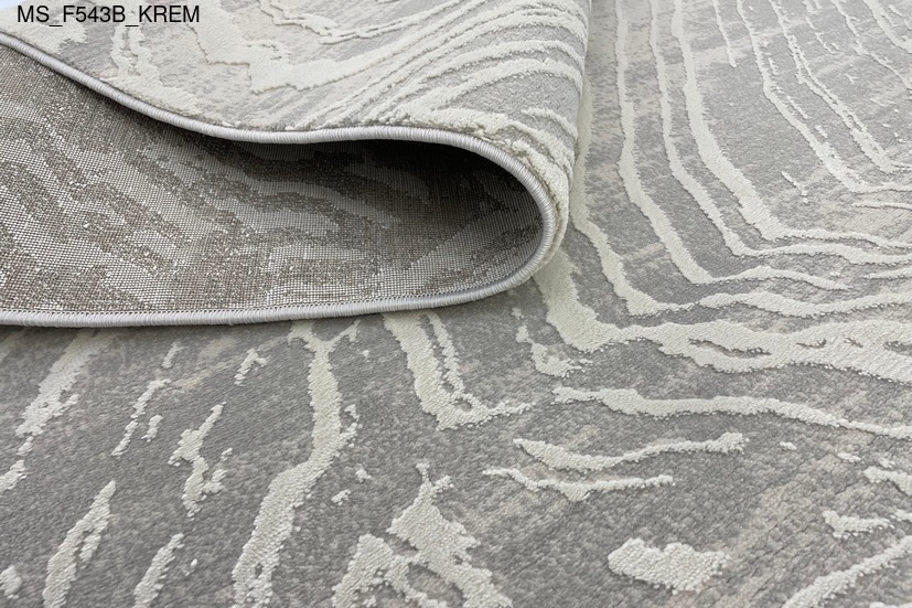 Thảm sợi ngắn MS_F543B_KREM - Thảm Trải Sàn Cao Cấp Thổ Nhĩ Kỳ