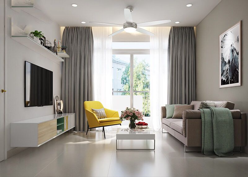 ​Rèm cửa không chỉ có tác dụng để che chắn ánh nắng mà còn là điểm nhấn cho không gian ngôi nhà