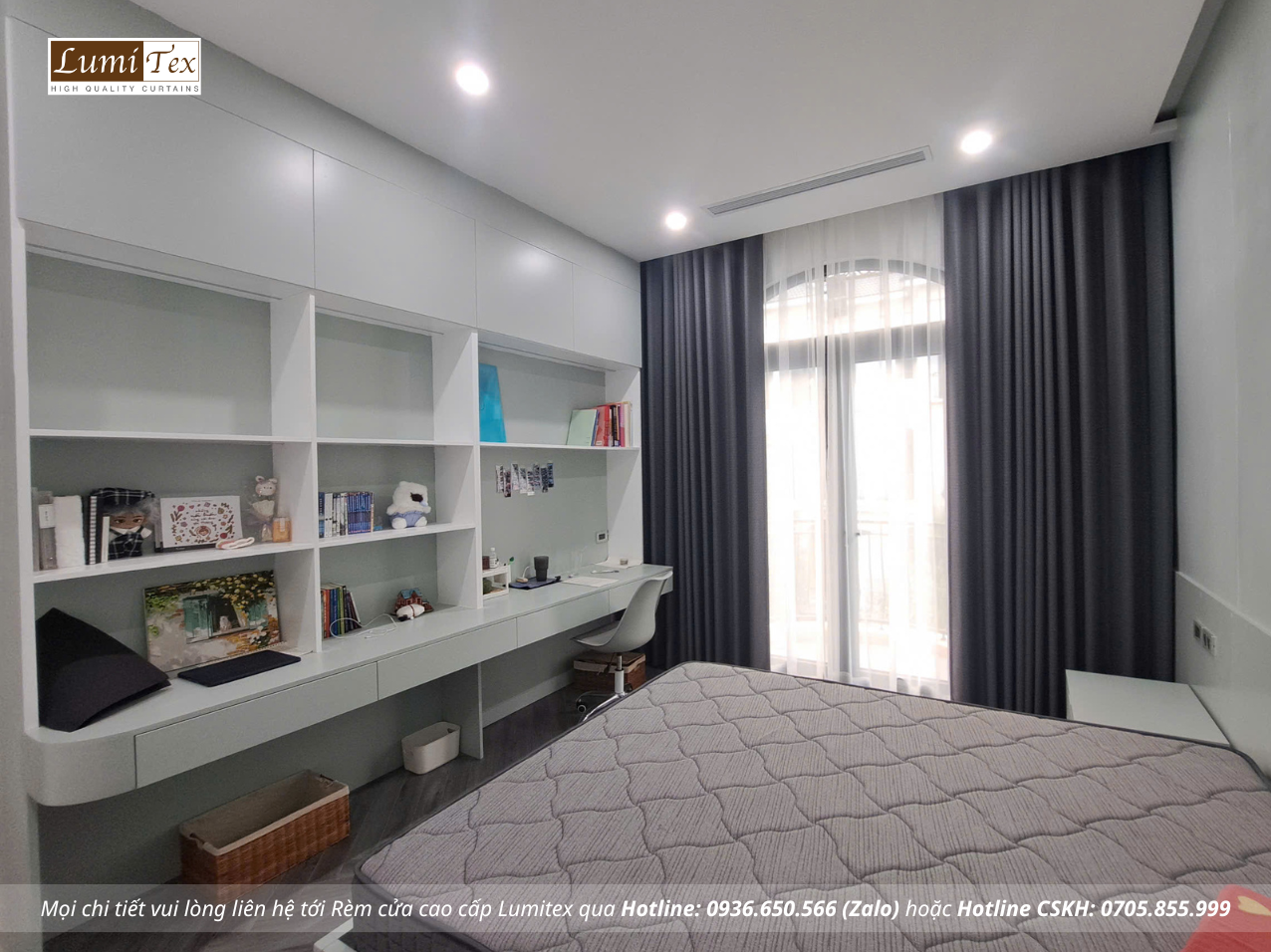  thi công rèm cửa tại Biệt thự song lập Vinhomes Ocean Park 2 Hà Nội 