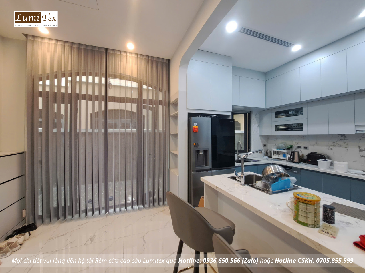  thi công rèm cửa tại Biệt thự song lập Vinhomes Ocean Park 2 Hà Nội 