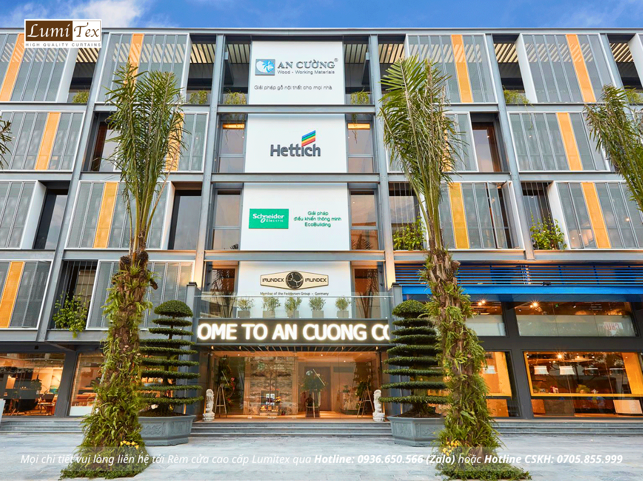 Thi công rèm cao cấp Showroom Gỗ An Cường tại chi nhánh Hoàn Kiếm, Hà Nội