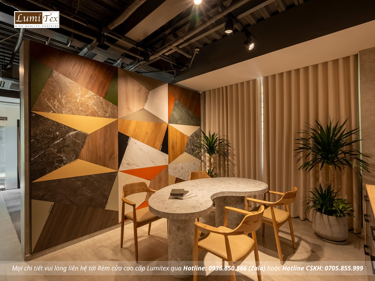 Thi công rèm cao cấp tại Showroom Gỗ An Cường – One-stop Shopping Center, Phường Phú Nhuận, TP. Hồ Chí Minh