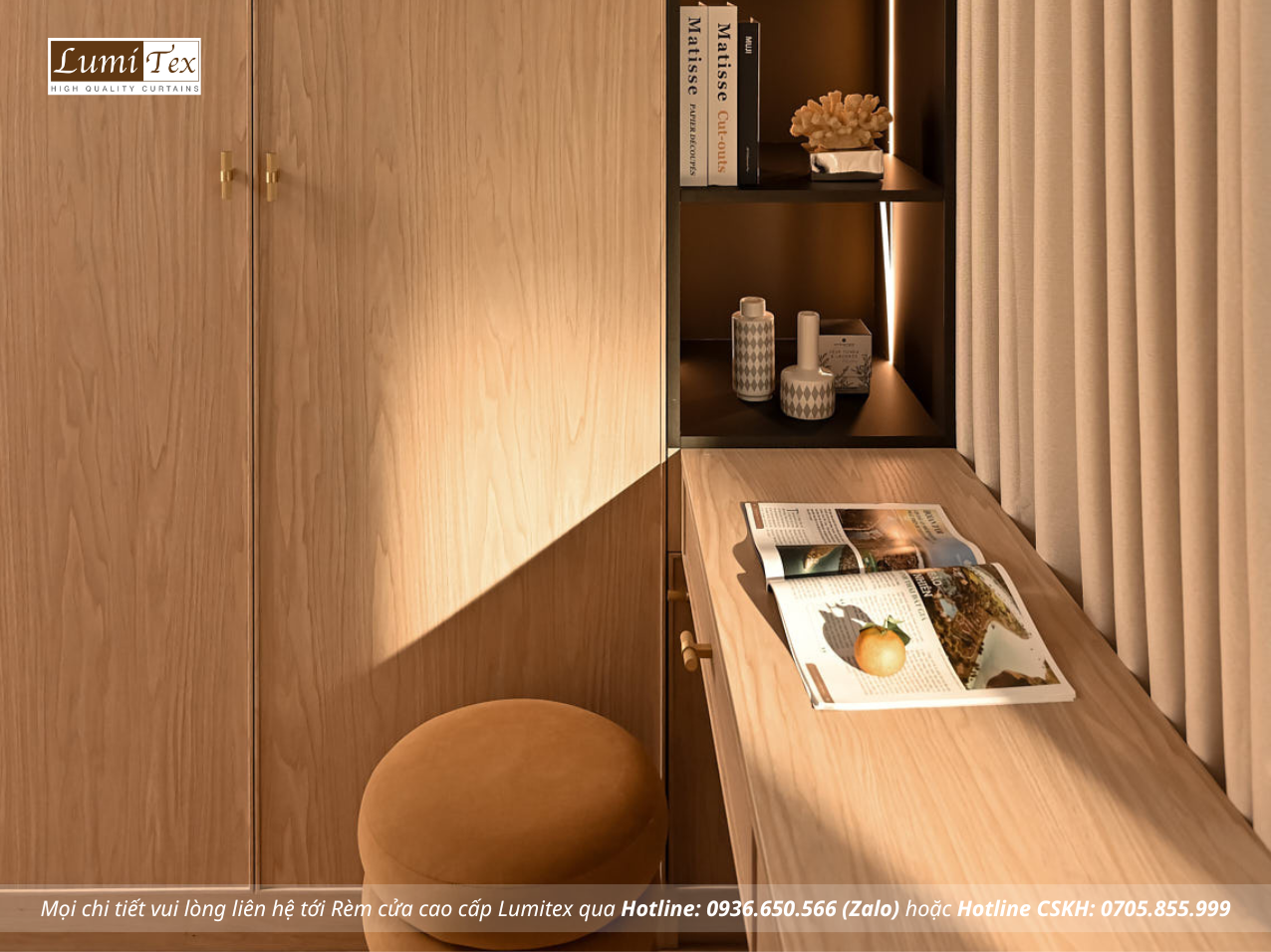 Thi công rèm cao cấp tại Showroom Gỗ An Cường – One-stop Shopping Center, Phường Phú Nhuận, TP. Hồ Chí Minh