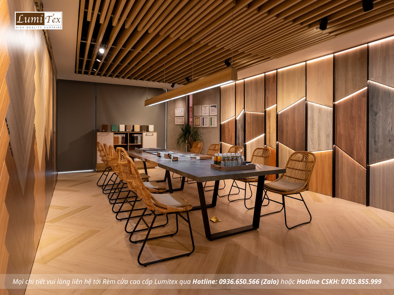 Thi công rèm cao cấp tại Showroom Gỗ An Cường – One-stop Shopping Center, Phường Phú Nhuận, TP. Hồ Chí Minh