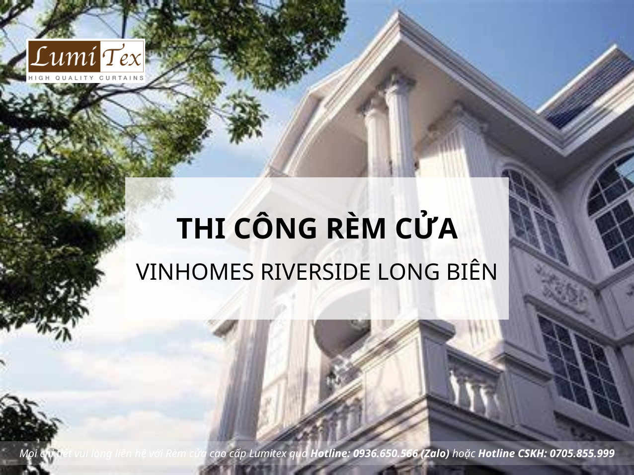 Về Công Trình Thi Công Rèm Cửa Biệt Thự Vinhomes Riverside Long Biên Hà Nội 