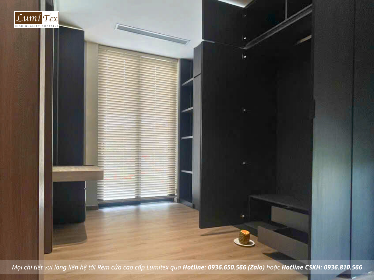 Thi công rèm cao cấp công trình nhà phố Hải Phòng