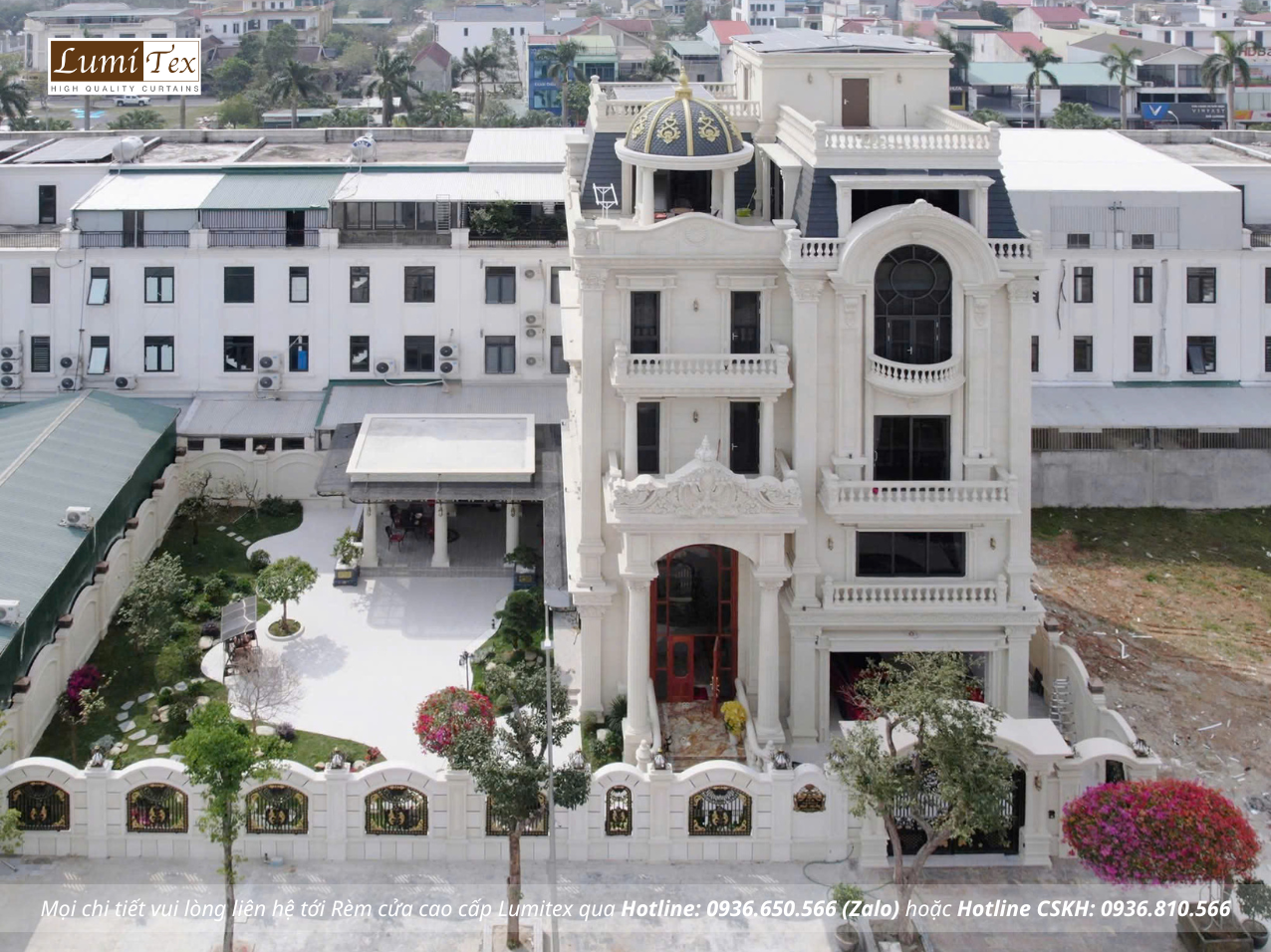 Thi công rèm cao cấp biệt thự Tân cổ điển tại Khu đô thị Ecopark