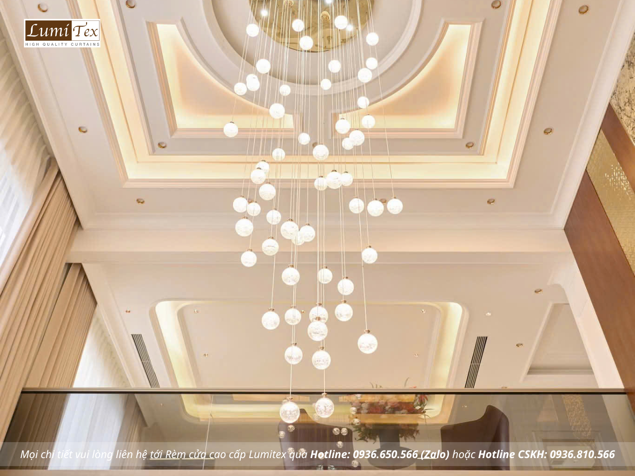 Thi công rèm cao cấp biệt thự Tân cổ điển tại Khu đô thị Ecopark