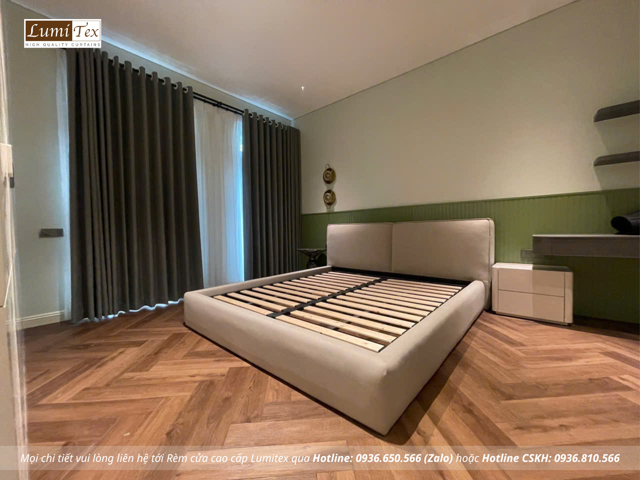 Thi công rèm cao cấp công trình nhà phố tại Hoàng Huy Riverside Hải Phòng