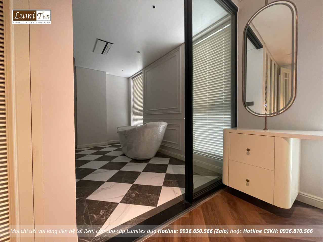 Thi công rèm cao cấp công trình nhà phố tại Hoàng Huy Riverside Hải Phòng