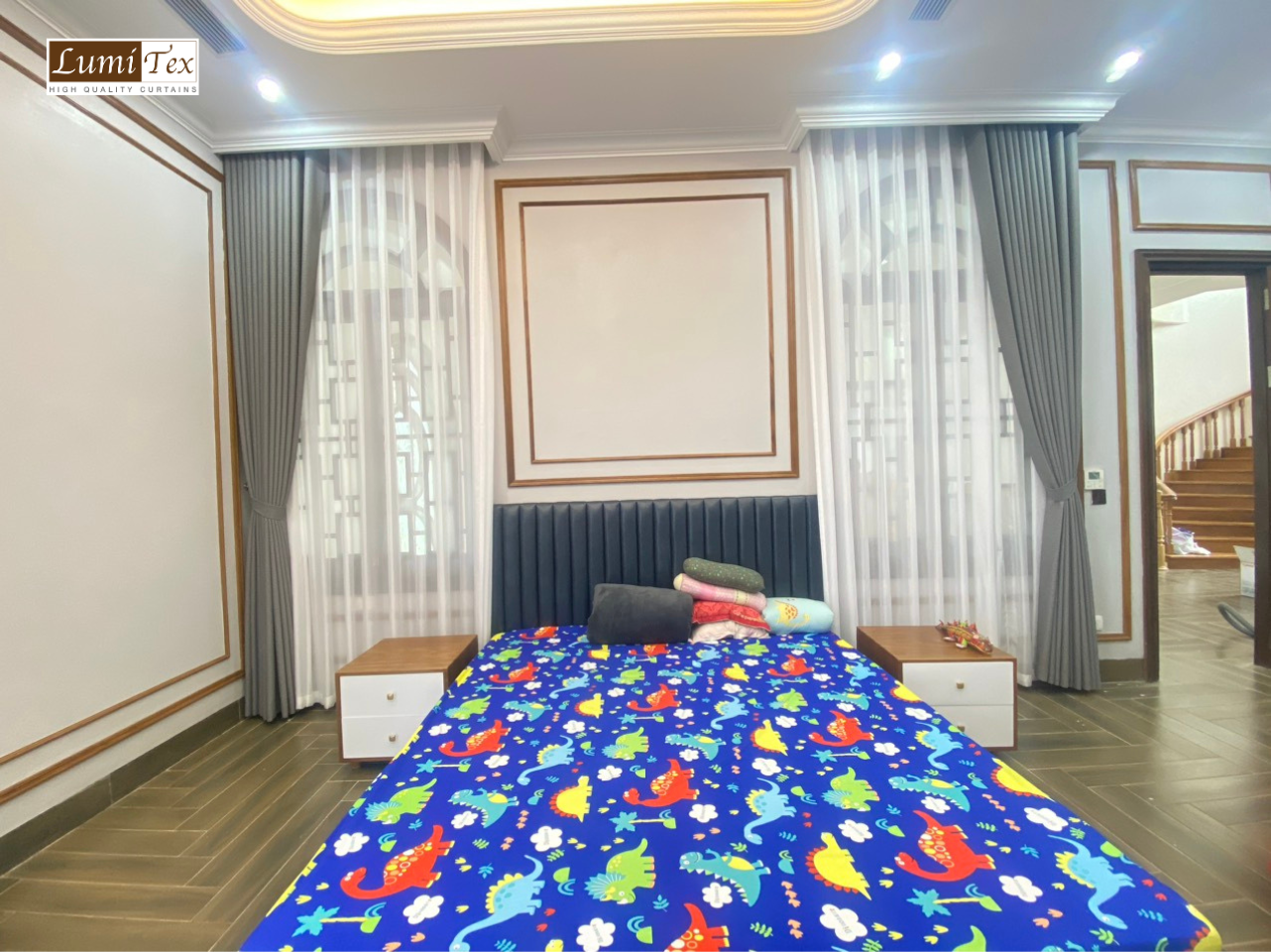 Thi công rèm cửa trọn gói tại Biệt thự thành phố Ninh Bình