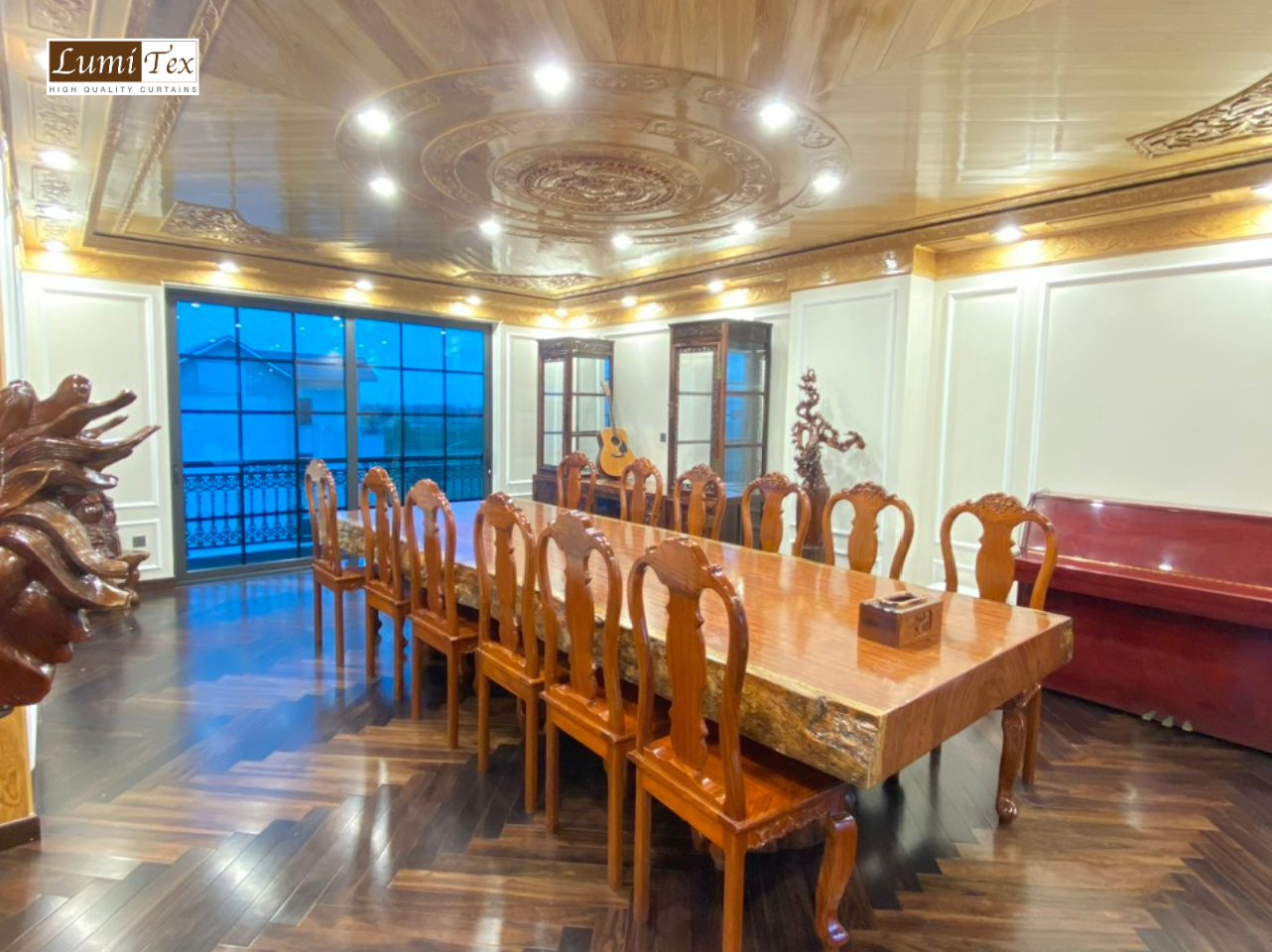 Thi công rèm cửa trọn gói tại Biệt thự Dương Quan, Thuỷ Nguyên