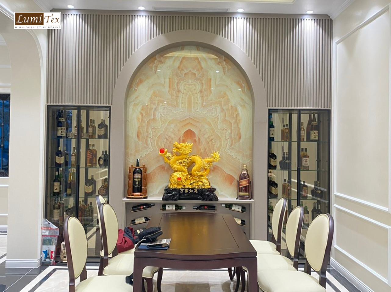 Thi công rèm cửa trọn gói tại Biệt thự Dương Quan, Thuỷ Nguyên