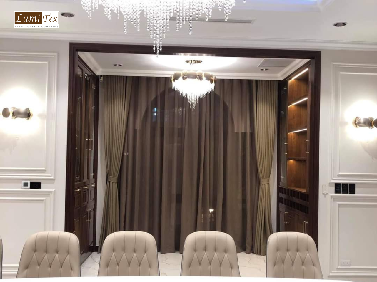 Dịch Vụ Thi Công Rèm Cửa Trọn Gói Tại Biệt Thự Ngọc Trai Vinhomes Marina