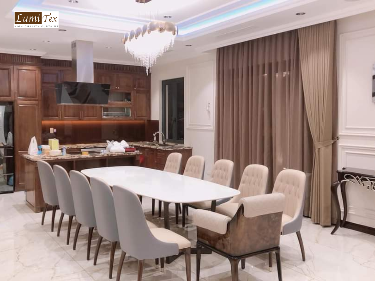 Dịch Vụ Thi Công Rèm Cửa Trọn Gói Tại Biệt Thự Ngọc Trai Vinhomes Marina