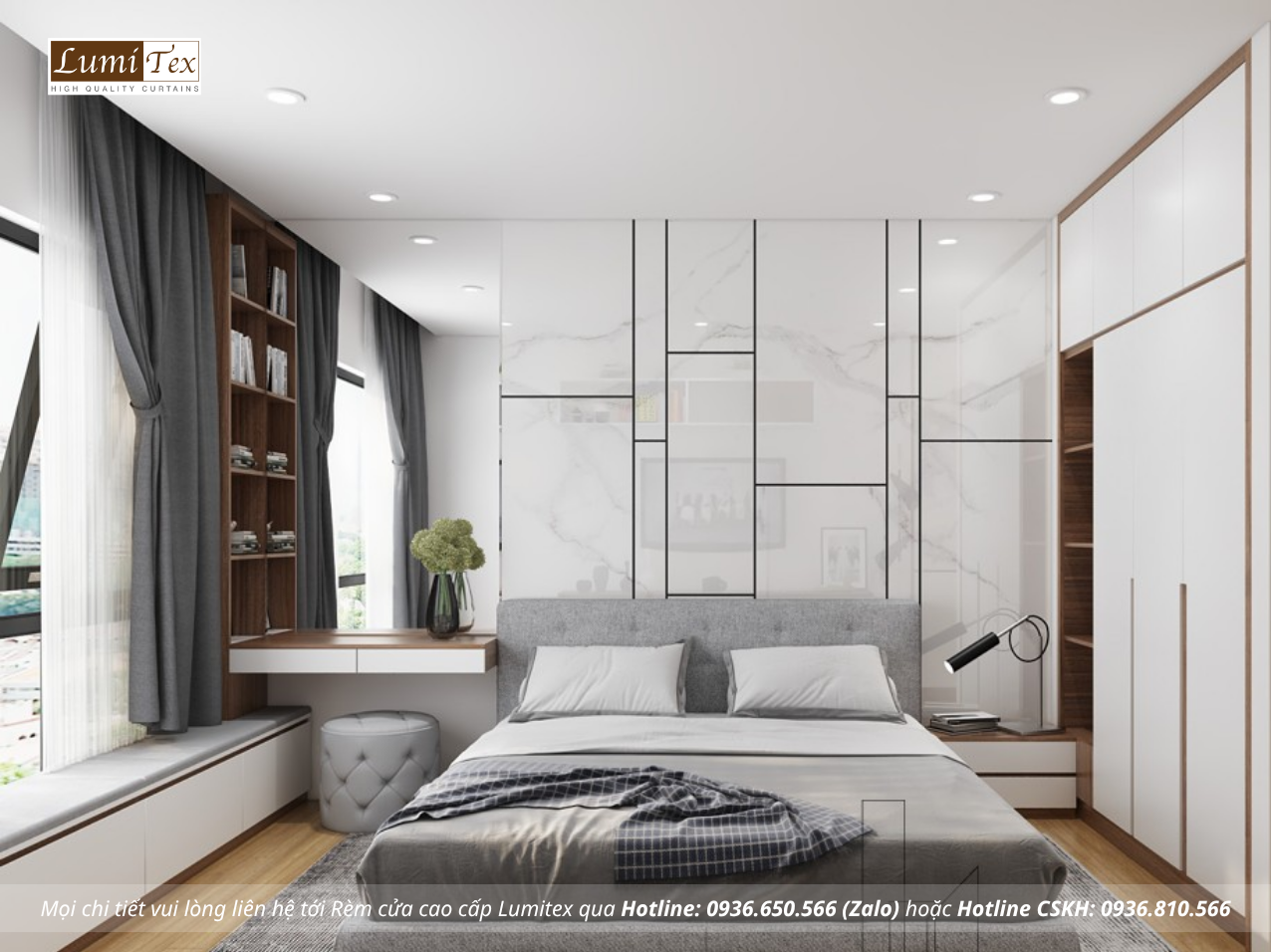 Thi công rèm phòng ngủ chung cư Hải Phòng cho giấc ngủ dễ chịu mùa hè Thi công rèm phòng ngủ chung cư Hải Phòng cho giấc ngủ dễ chịu mùa hè