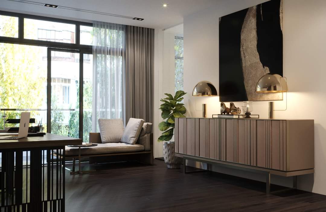 Rèm cửa Lumitex mang màu sắc sang trọng hiện đại khiến căn hộ mang một nét đặc trưng rất riêng