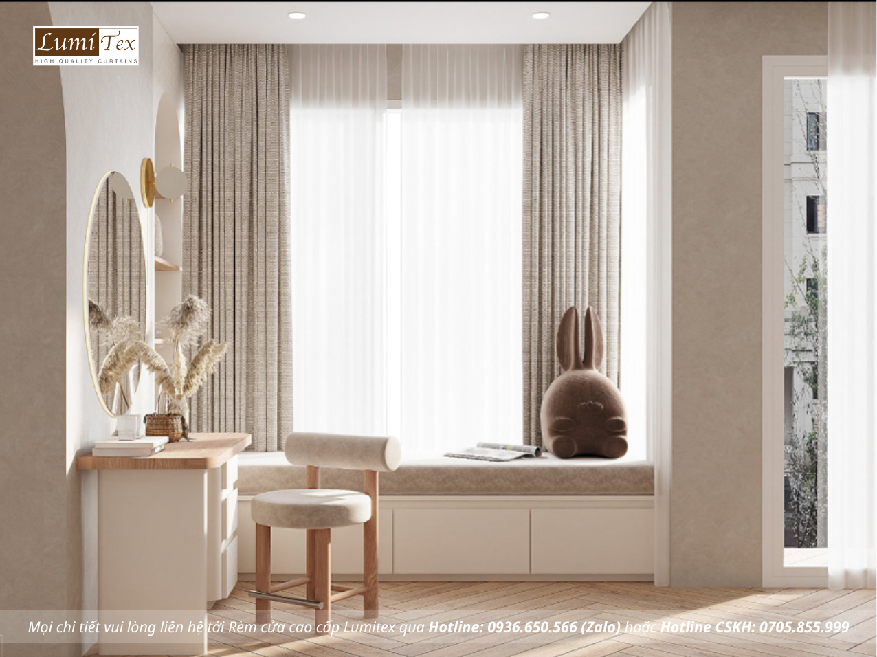 Hướng dẫn chọn rèm cửa phòng ngủ chung cư hiện đại mới nhất