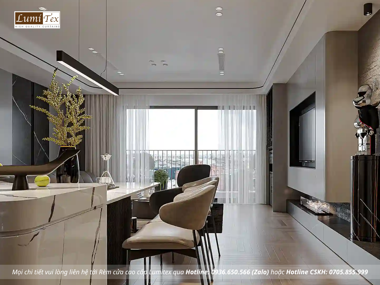 Hướng dẫn chọn rèm cửa phòng ngủ chung cư hiện đại mới nhất