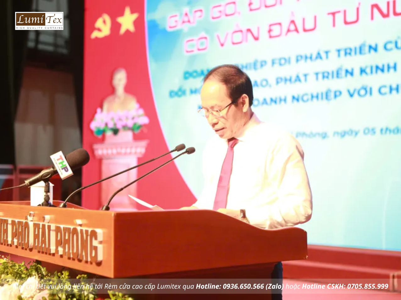 Đồng chí Lê Tiến Châu – Bí thư Thành uỷ Hải Phòng phát biểu kết luận hội nghị.
