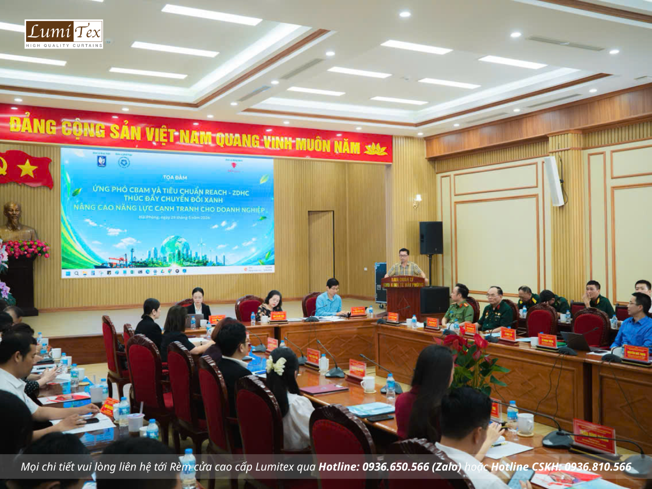 Tọa đàm “Ứng phó với CBAM và tiêu chuẩn REACH- ZDHC; thúc đẩy chuyển đổi xanh, nâng cao năng lực cạnh tranh cho doanh nghiệp”