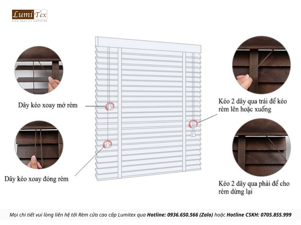 RÈM SÁO GỖ HỆ 2 DÂY