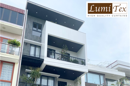 Lắp đặt trọn gói rèm vải cao cấp tại nhà Vườn Hồng Đằng Hải - CĐT anh Phú