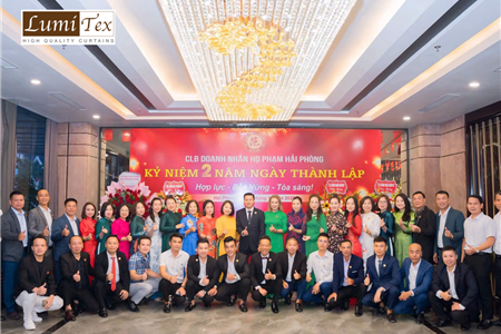 Rèm Lumitex tham dự lễ kỷ niệm 2 năm CLB Doanh nhân họ Phạm Hải Phòng